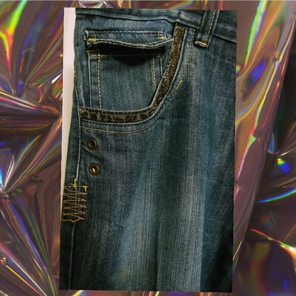 Men's Bootleg Jeans Size 38" x 32" Very Unique - Picture 7 of 9